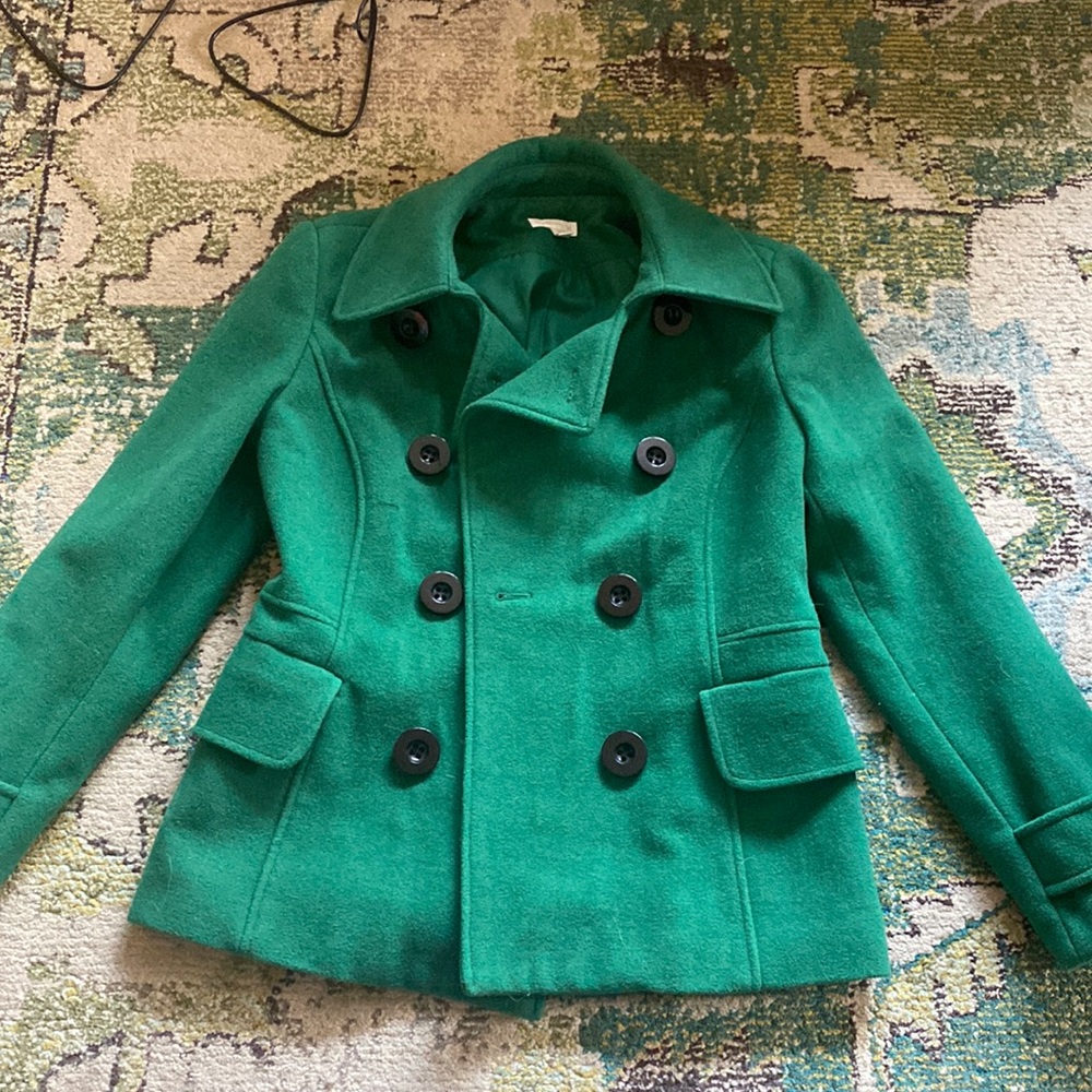 Charter Club Emerald Green Peacoat